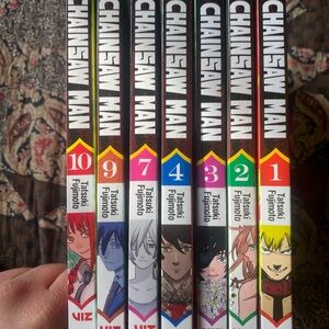 Chainsaw Man Manga Set Volumes 1-10 by